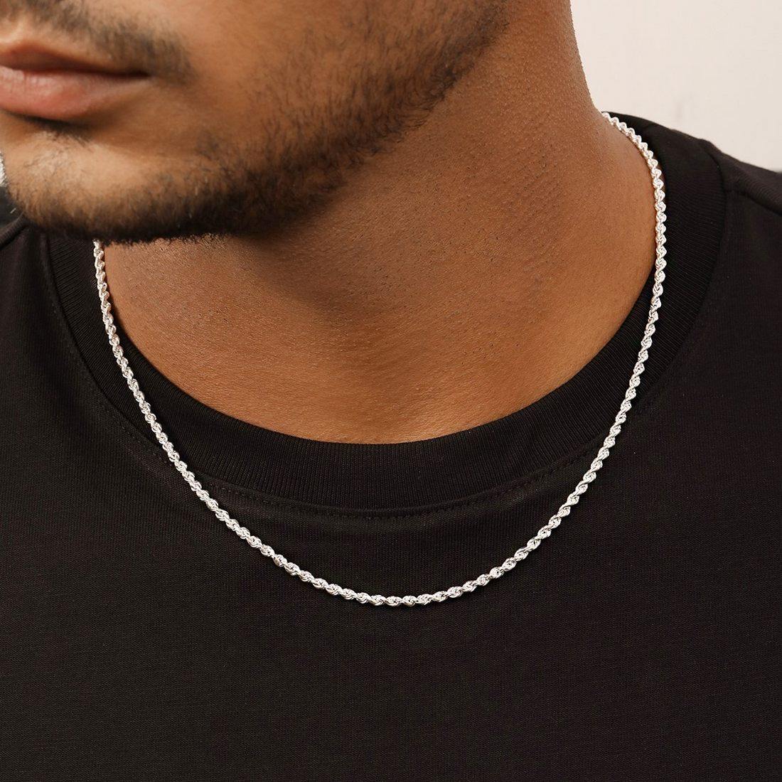 The Modern Twist Rhodium-Plated Sterling Silver Chain - Image 2