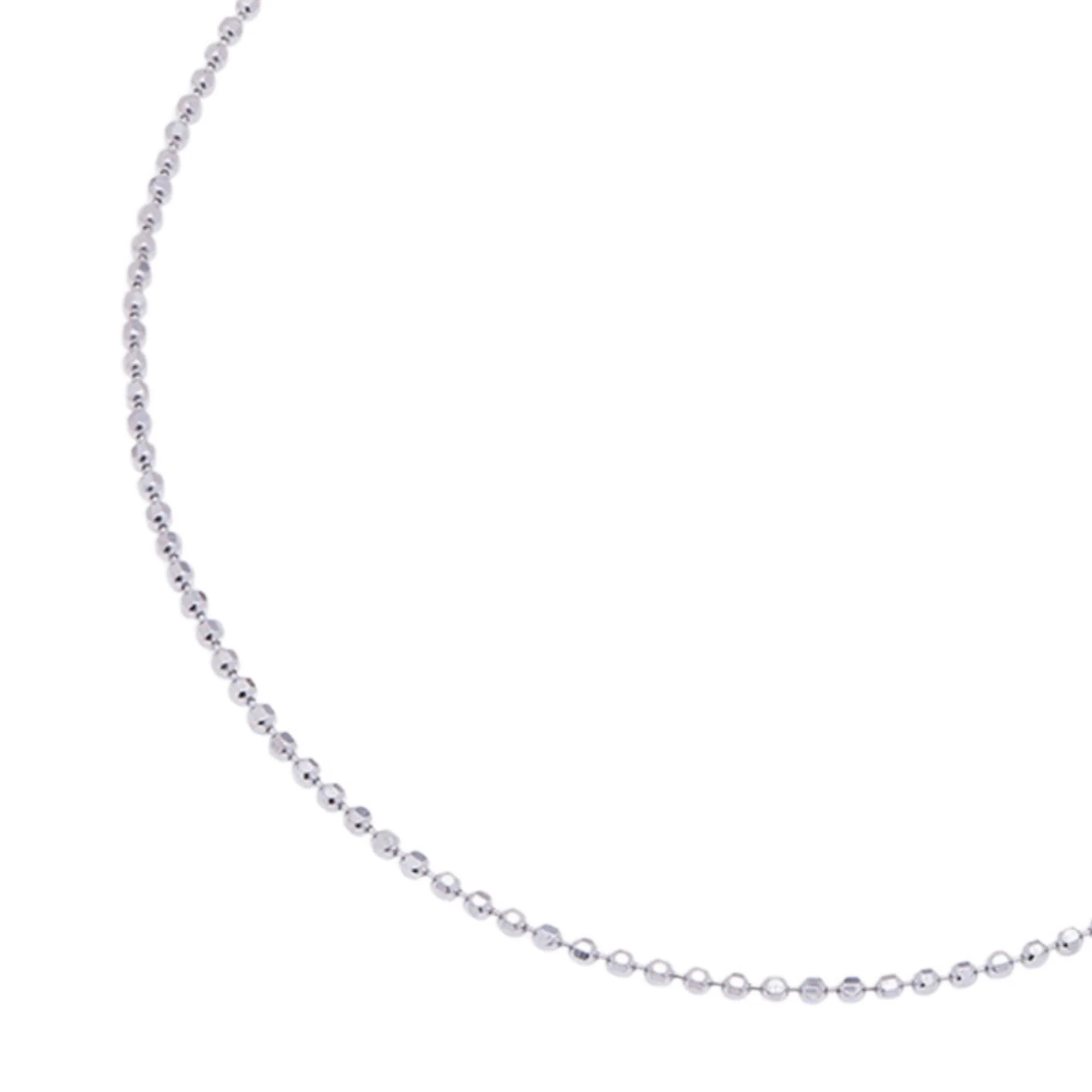 Minimal Tiny Beads Rhodium Plated 925 Sterling Silver Anklet - Image 6