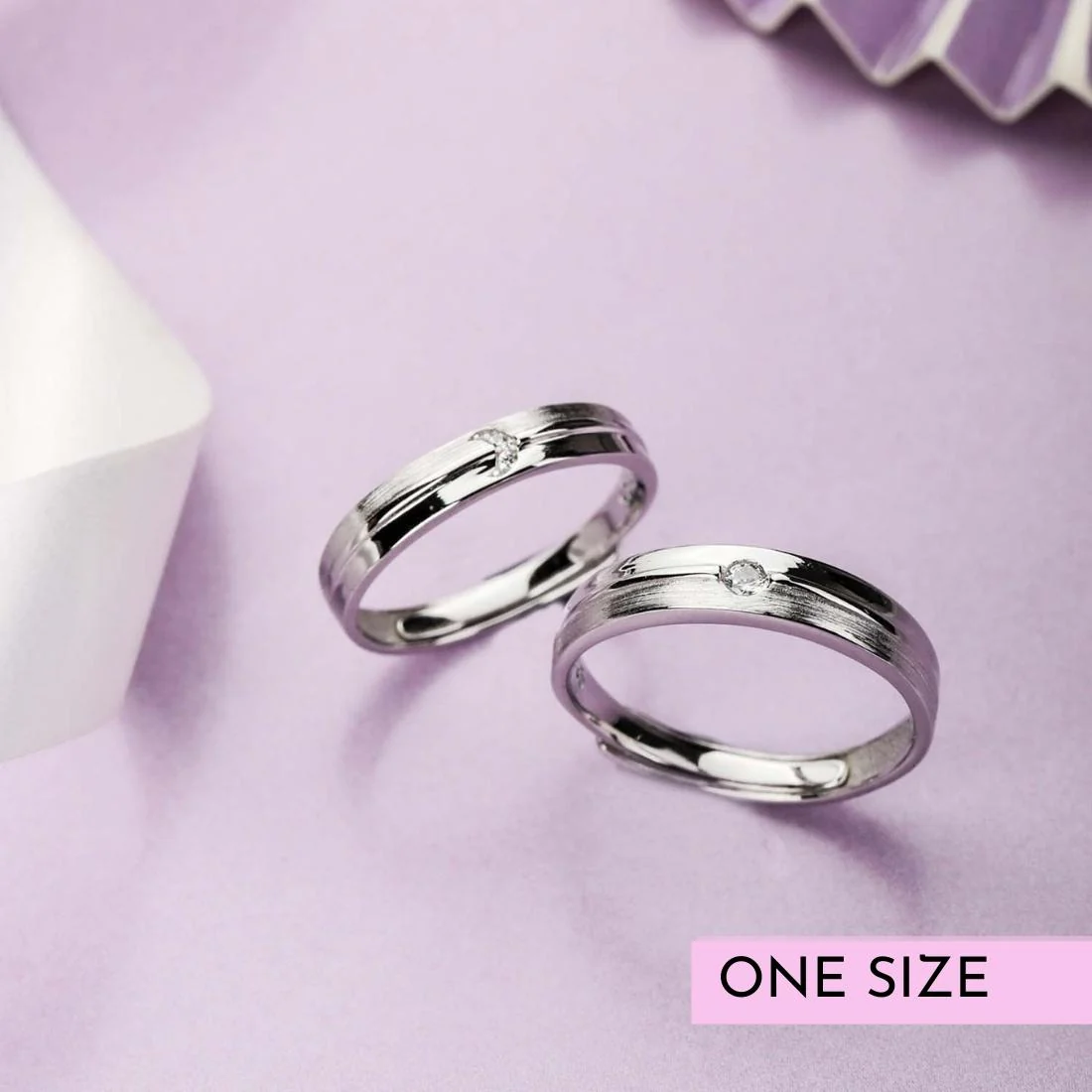 The Perfect Pair 925 Silver Rings (Adjustable)