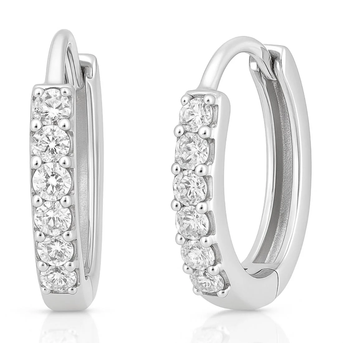 The Classic Moment Hoop 925 Silver Earrings - Image 5
