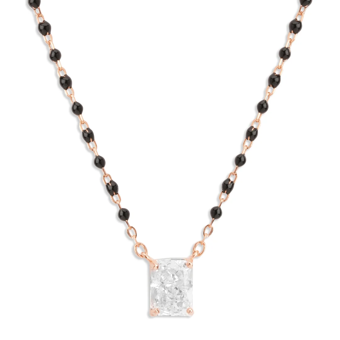 Timeless Rectangle Rose Gold Plated 925 Sterling Silver Mangalsutra - Image 4