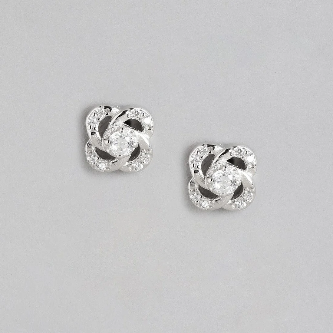 Timeless Floral Rhodium-Plated Brilliance 925 Sterling Silver Jewelry Set - Image 5