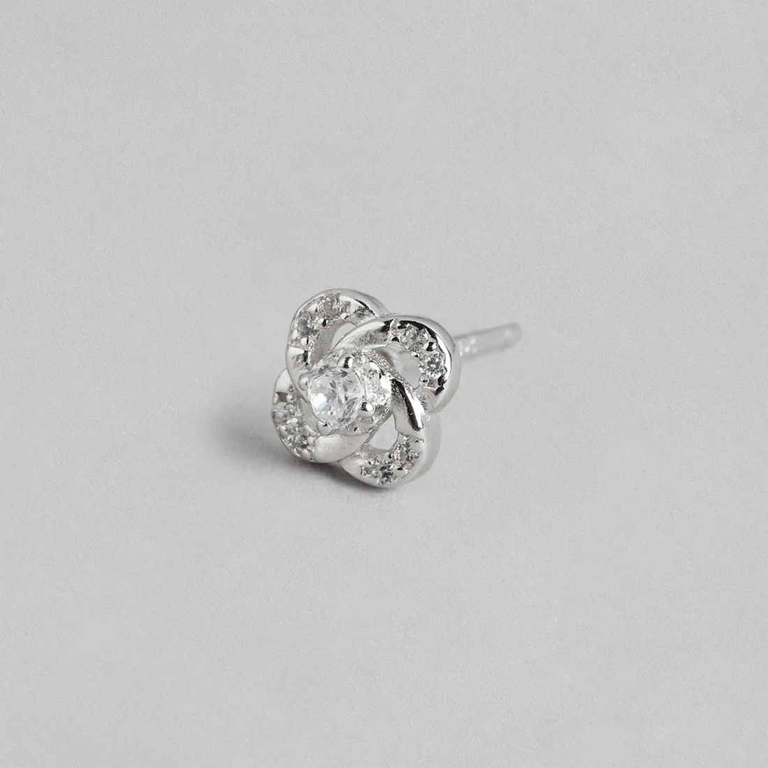 Timeless Floral Rhodium-Plated Brilliance 925 Sterling Silver Jewelry Set - Image 6