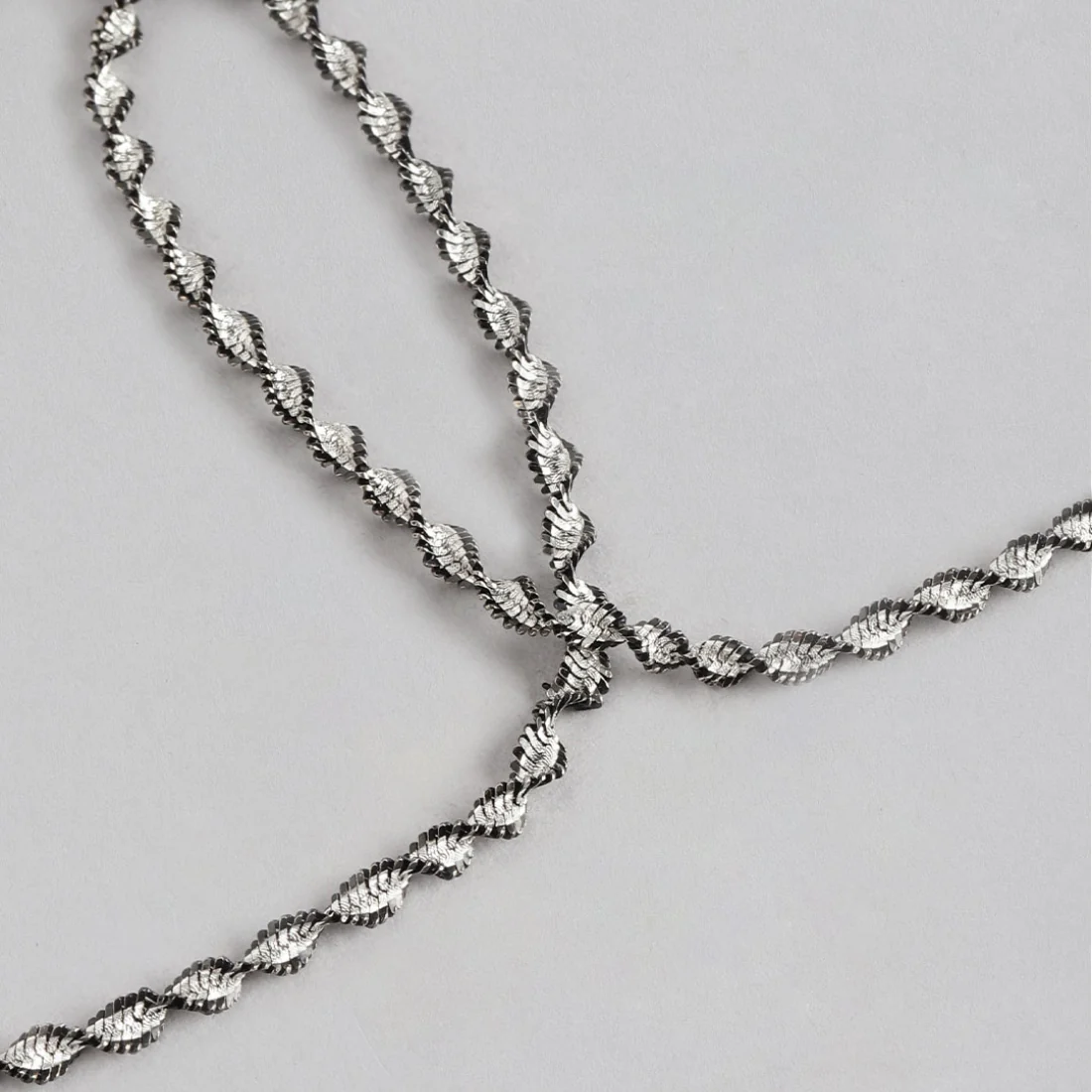 Trendy CZ Rhodium Plated 925 Sterling Silver Jewellery Set - Image 8