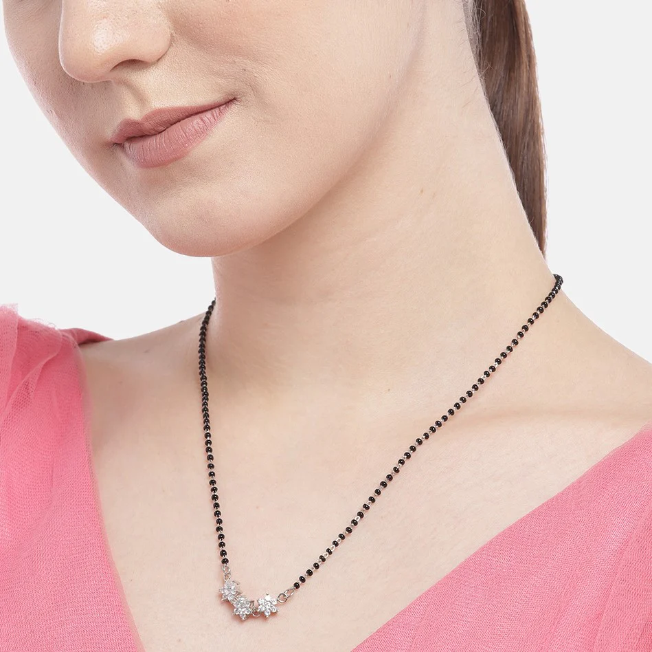 Triple Star 925 Silver Mangalsutra - Image 2