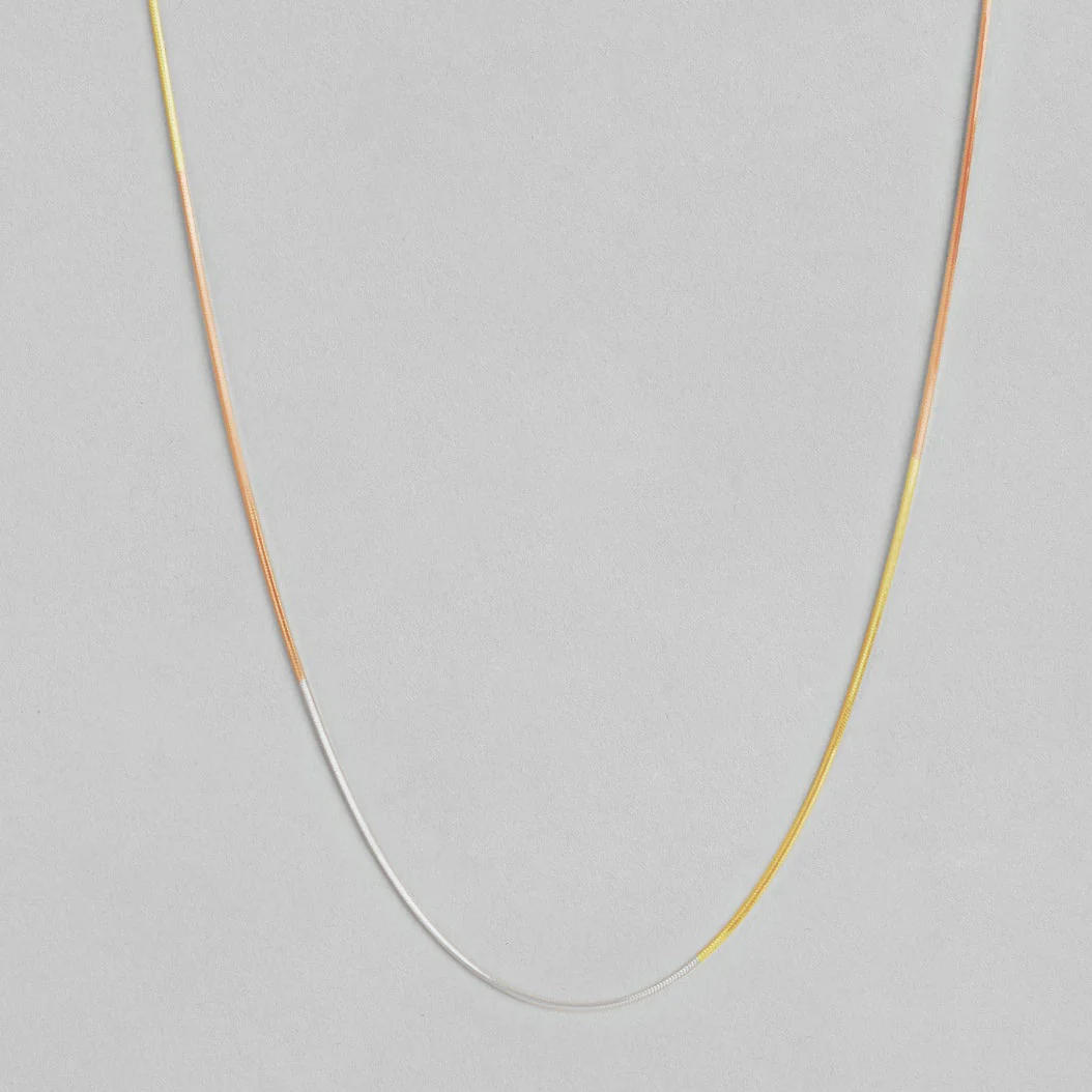 Triple Tone Serpent 925 Sterling Silver Snake Chain - Image 8
