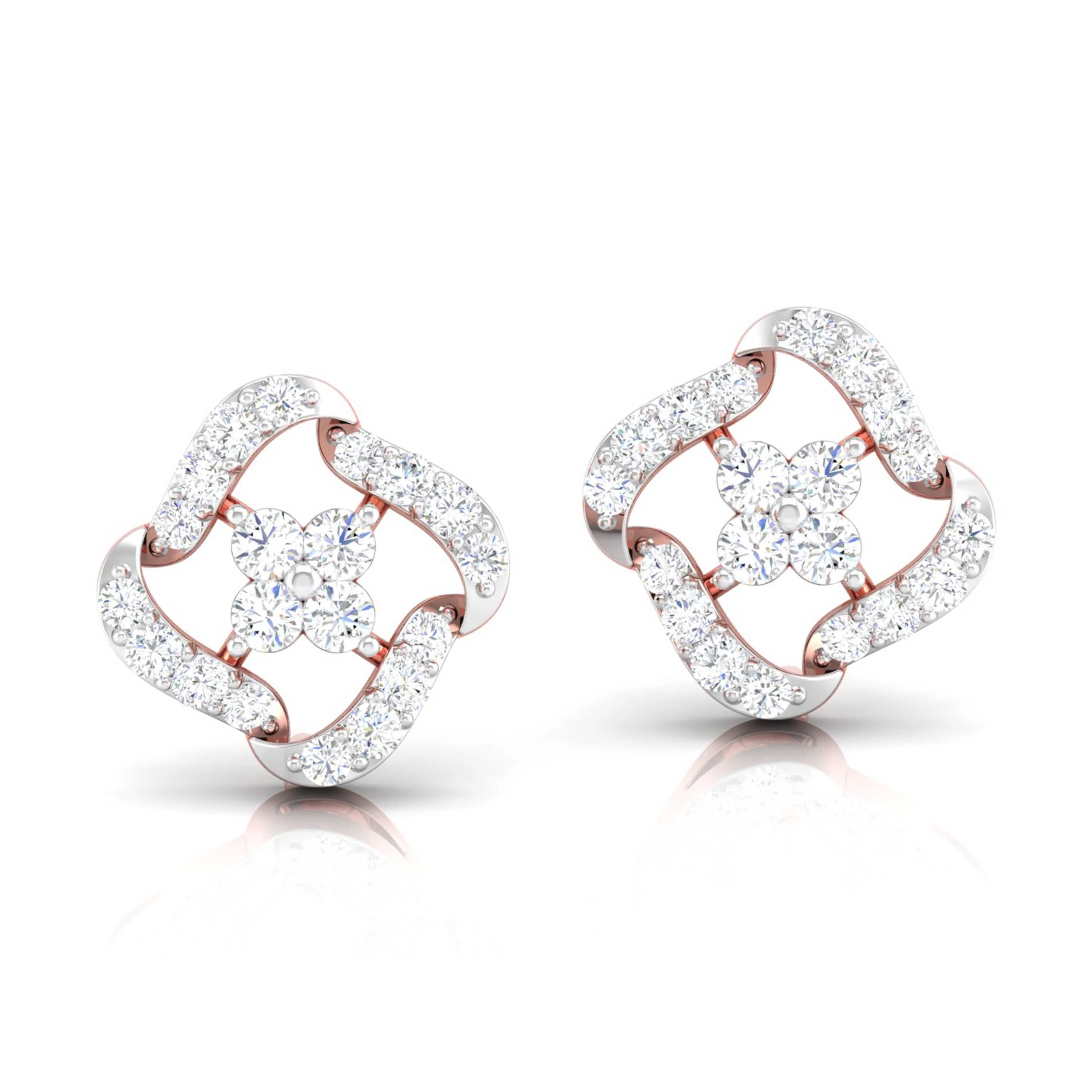 Twinkling Embrace Lab-Grown Diamond Stud Earrings - Image 7