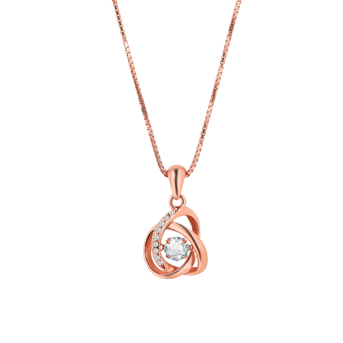 Universal Embrace Rose Gold 925 Silver Necklace with Chain - Image 7