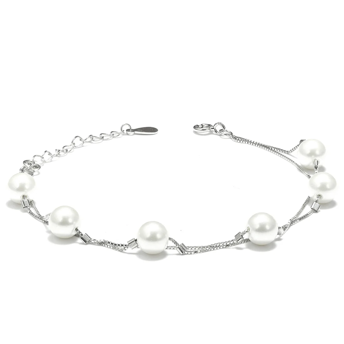 Royal Freshwater Pearl 925 Silver Bracelet - Image 5