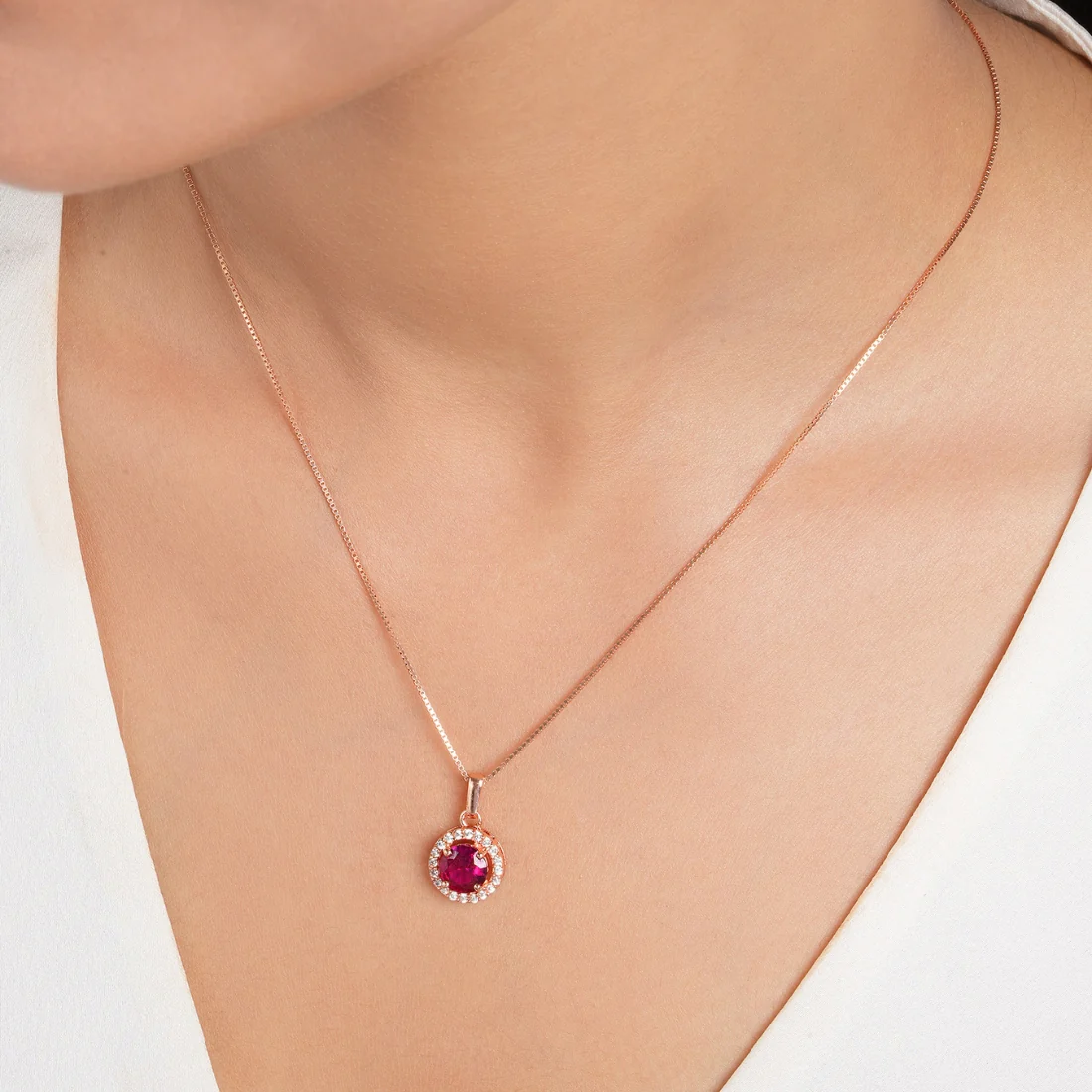 Vintage Allure Rose Gold Plated 925 Sterling Silver Jewellery Set - Image 3