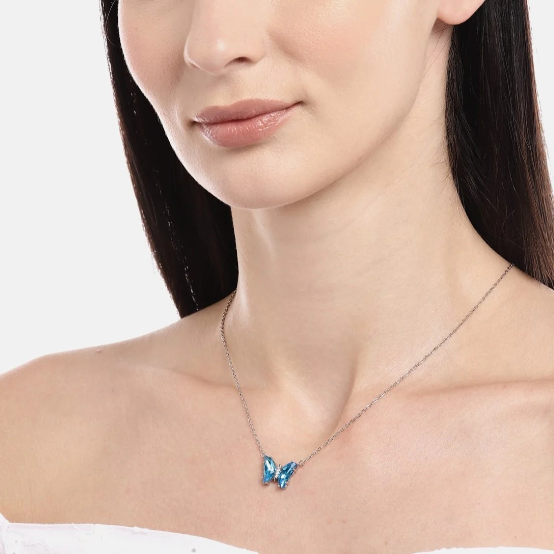 Whimsical Flight Rhodium-Plated 925 Sterling Silver Necklace - Image 2