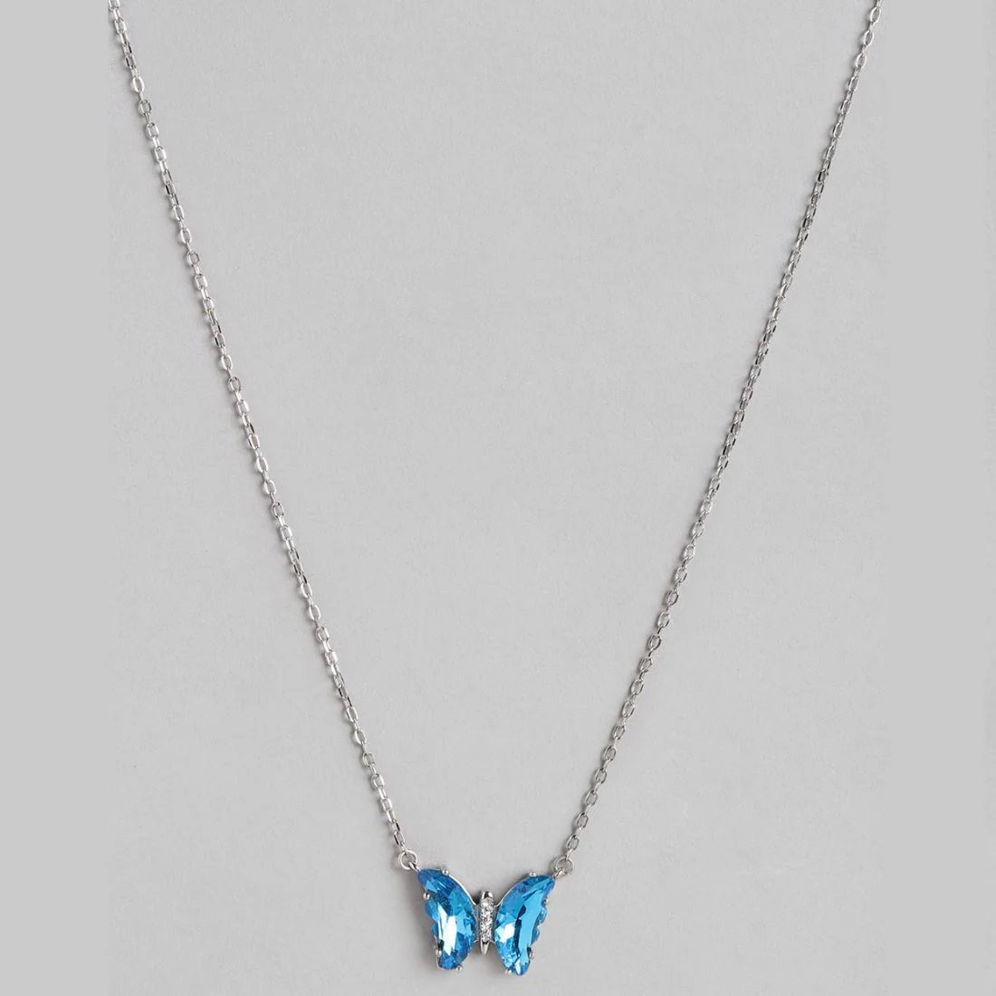 Whimsical Flight Rhodium-Plated 925 Sterling Silver Necklace - Image 3