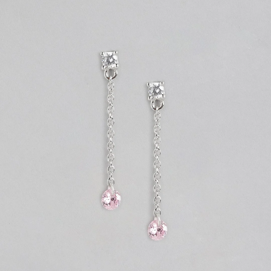 Whispering Crystals 925 Sterling Silver Rhodium Plated Earrings - Image 3