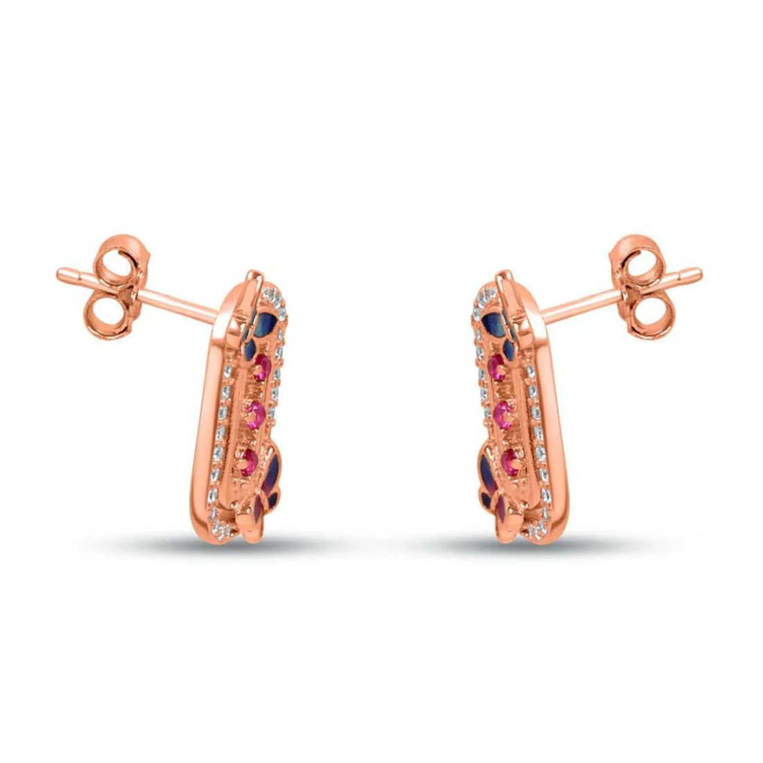 Butterfly Rose Gold Plated 925 Sterling Silver Jewellery Set - Image 6