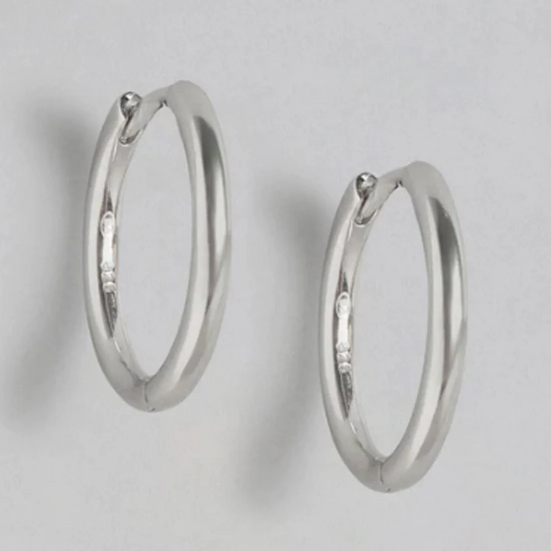 Minimal Duo Hoops 925 Sterling Silver Earring Combo - Image 6