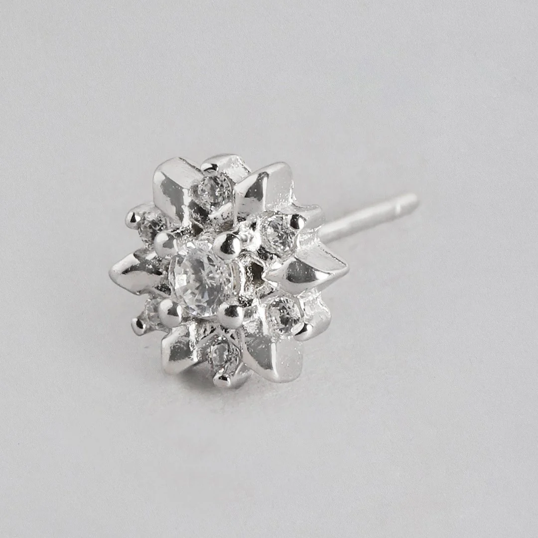 Nakshatra Floral Stud 925 Sterling Silver Earring Combo - Image 5