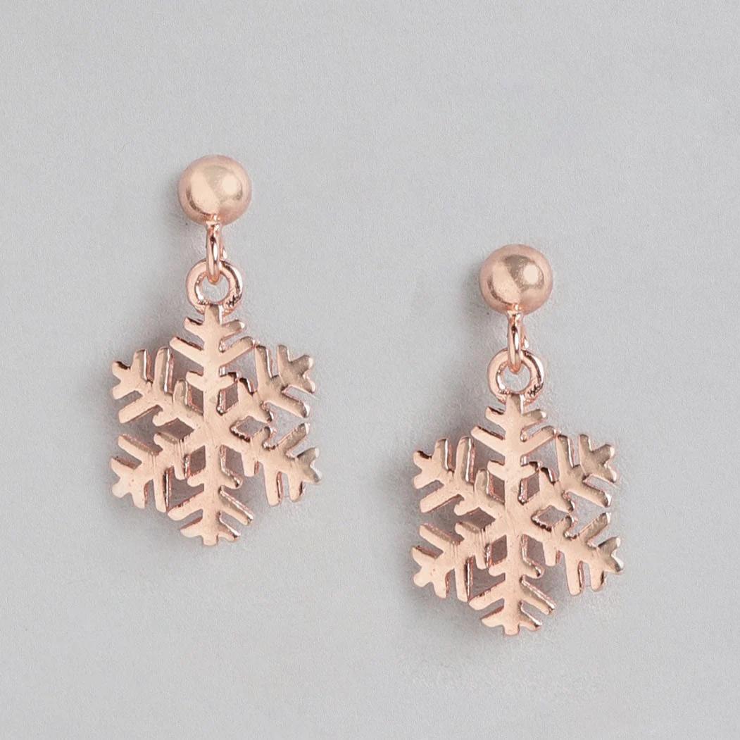 SnowFlake 925 Sterling Silver Drop Earrings - Image 3
