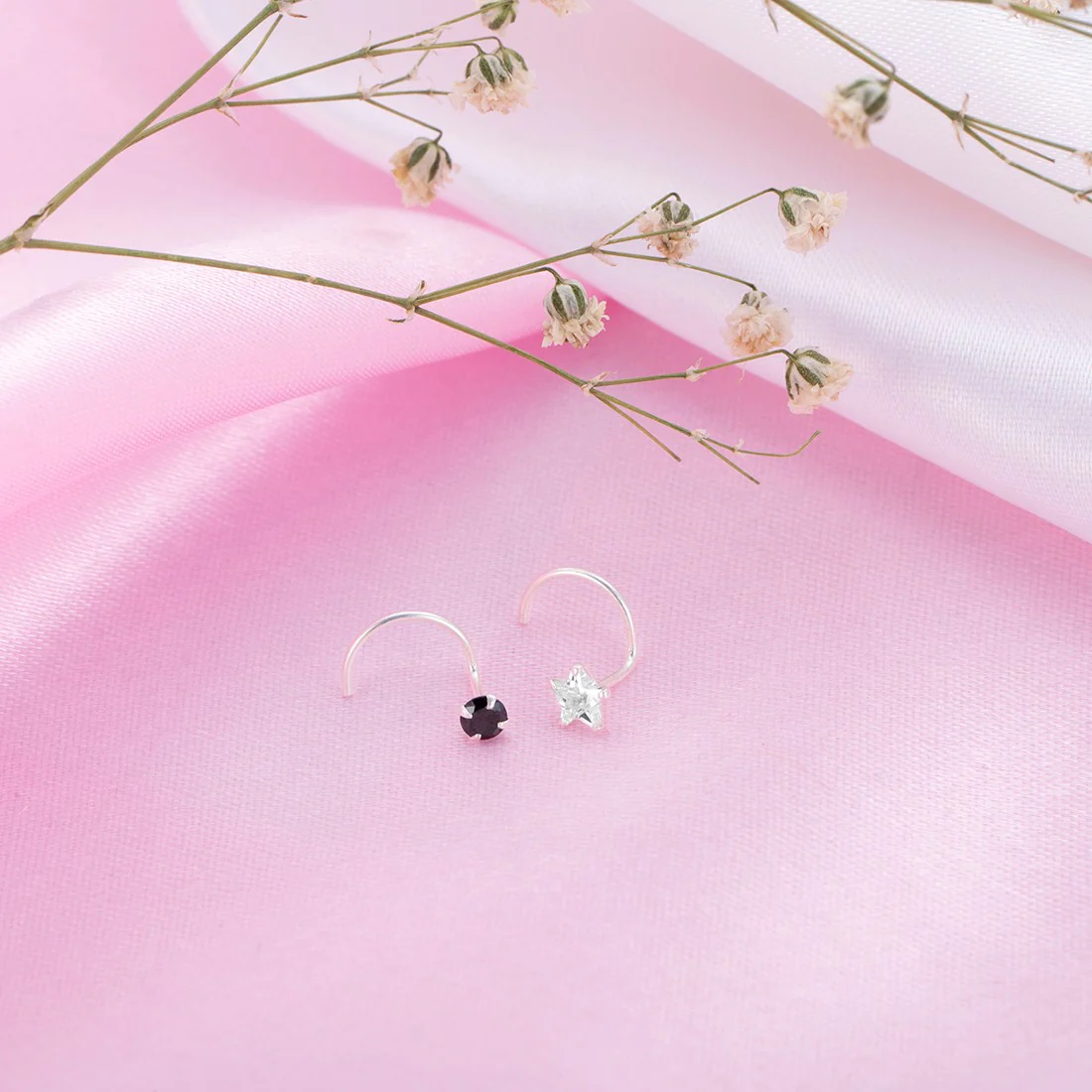 Minimal 925 Sterling Silver Nath Combo - Image 2