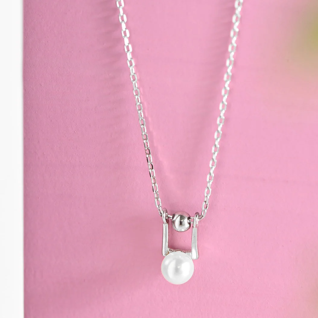 Pearl & Bead 925 Sterling Silver Necklace - Image 2