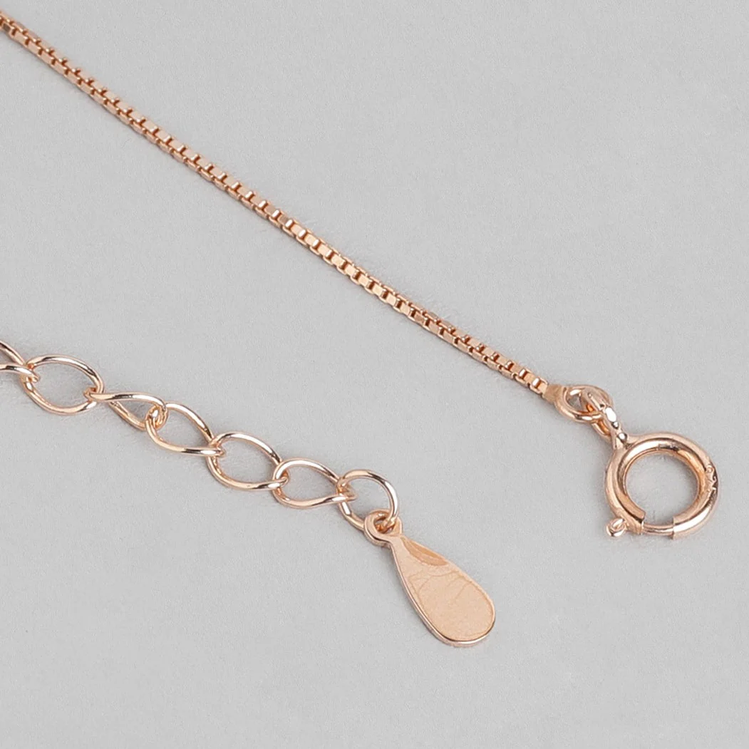 Rolling Stone Rose Gold Plated 925 Sterling Silver Necklace - Image 6