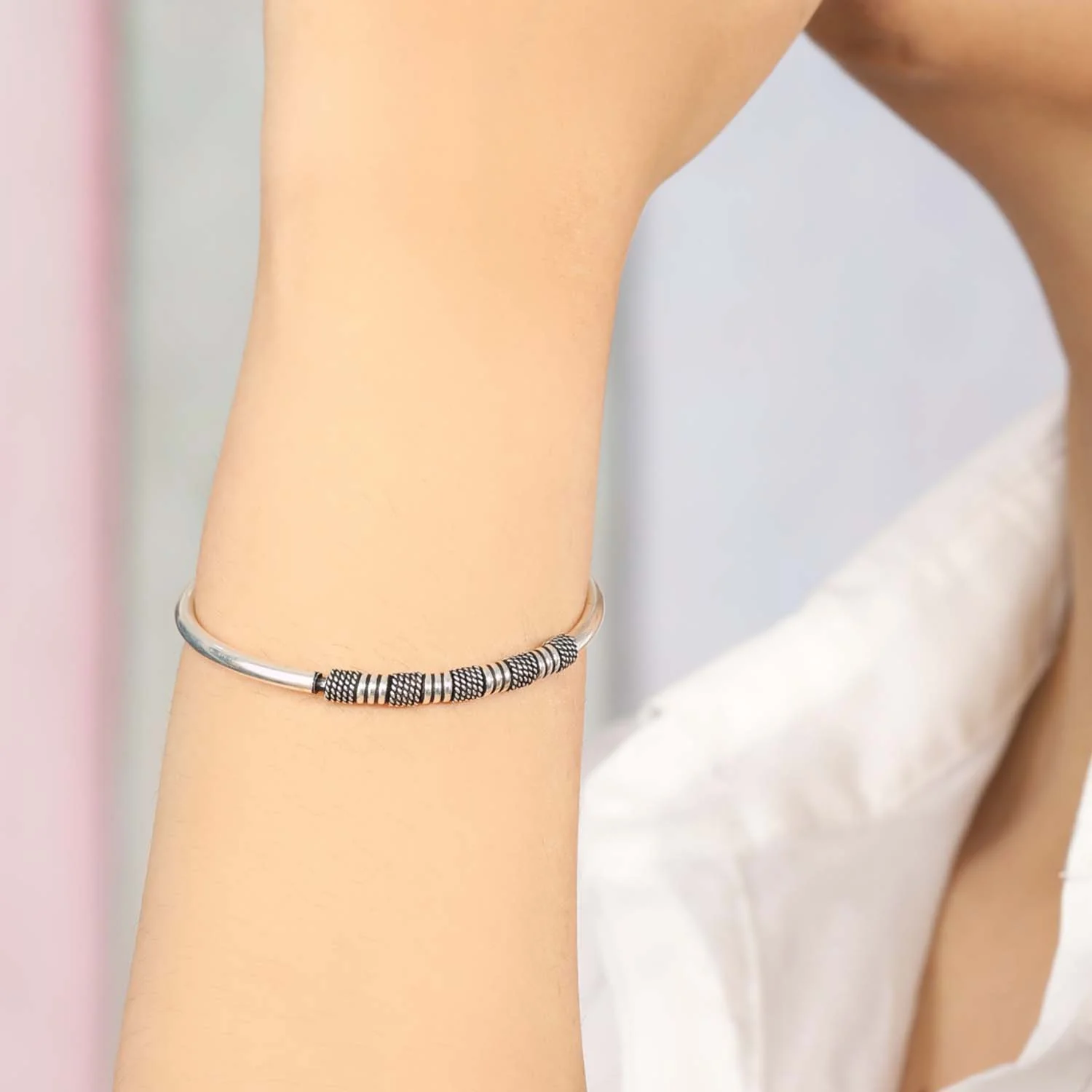 Quintessential Kada 925 Silver Bracelet - Image 2