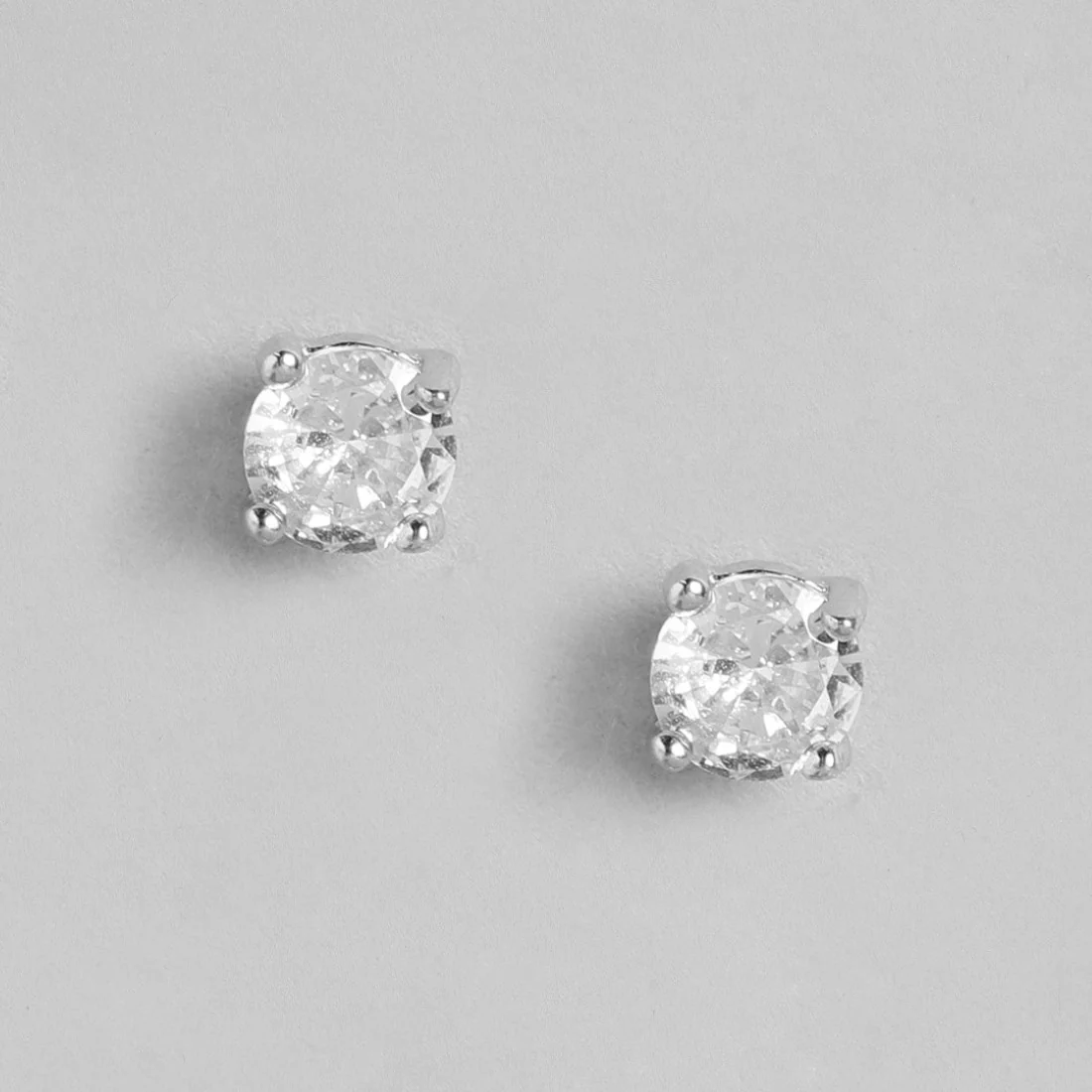 Sensational Solitaire Rhodium Plated 925 Silver Jewellery Set - Image 6