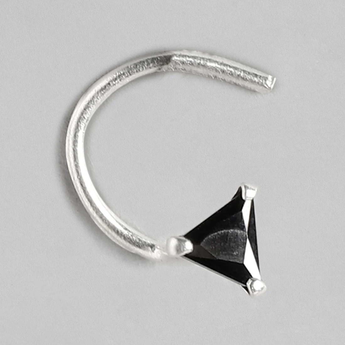 Charming and Edgy Triangle 925 Silver Nose Pin - Image 4