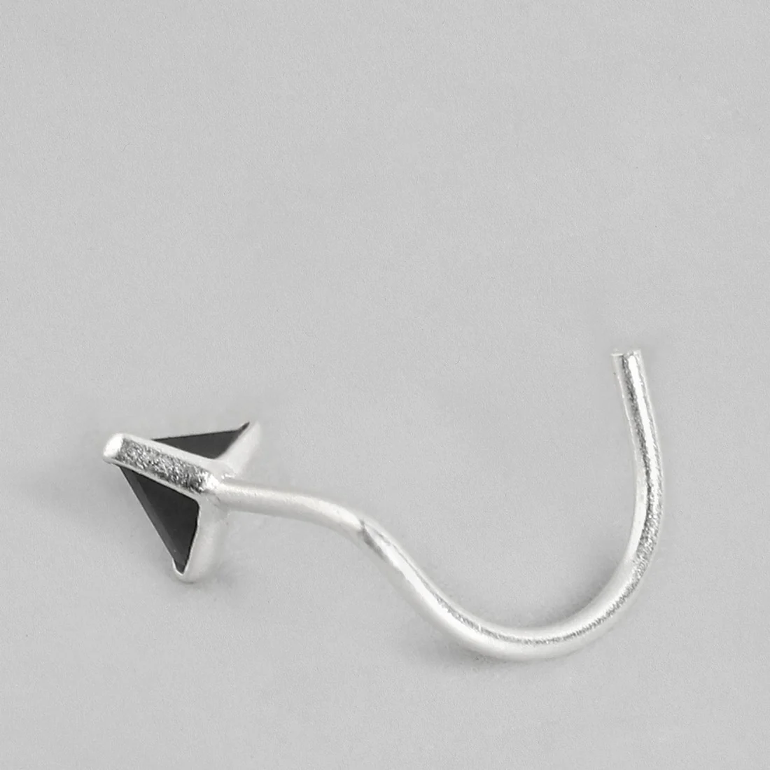 Charming and Edgy Triangle 925 Silver Nose Pin - Image 5