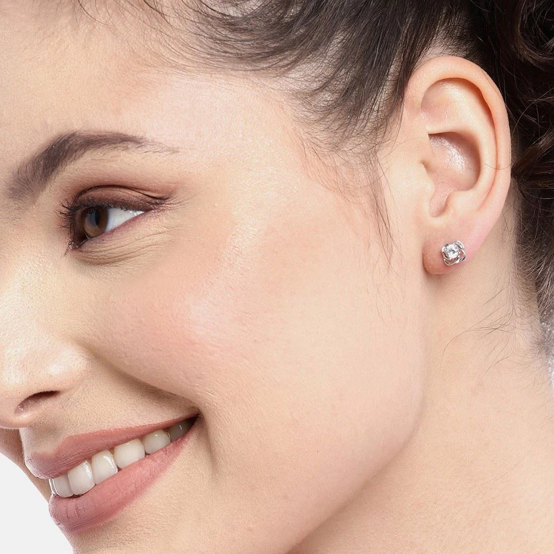Stunning Heart-Flower 925 Sterling Silver Stud Earring Combo - Image 4