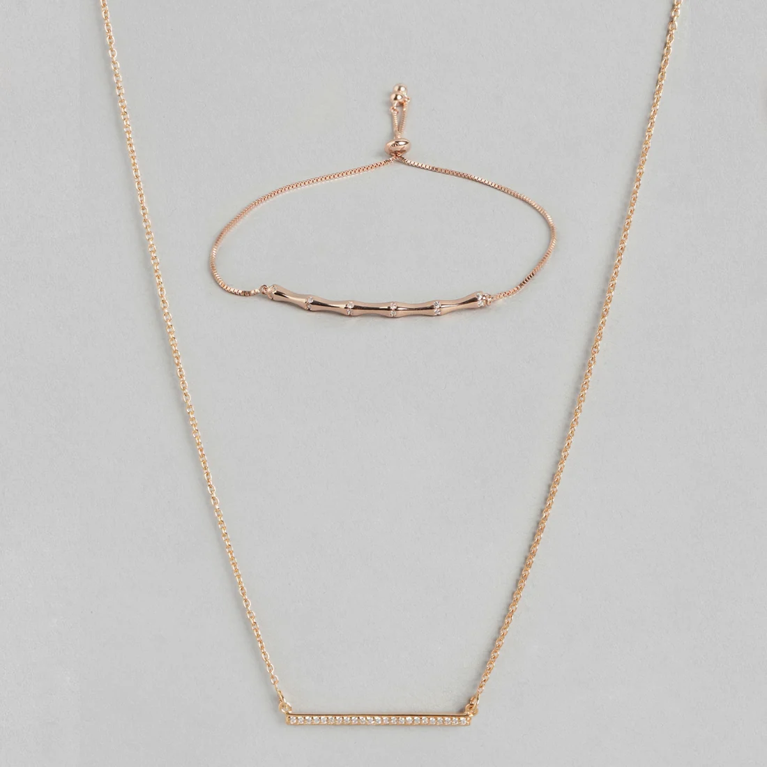 Rose Gold 925 Sterling Silver Jewellery Set - Image 3