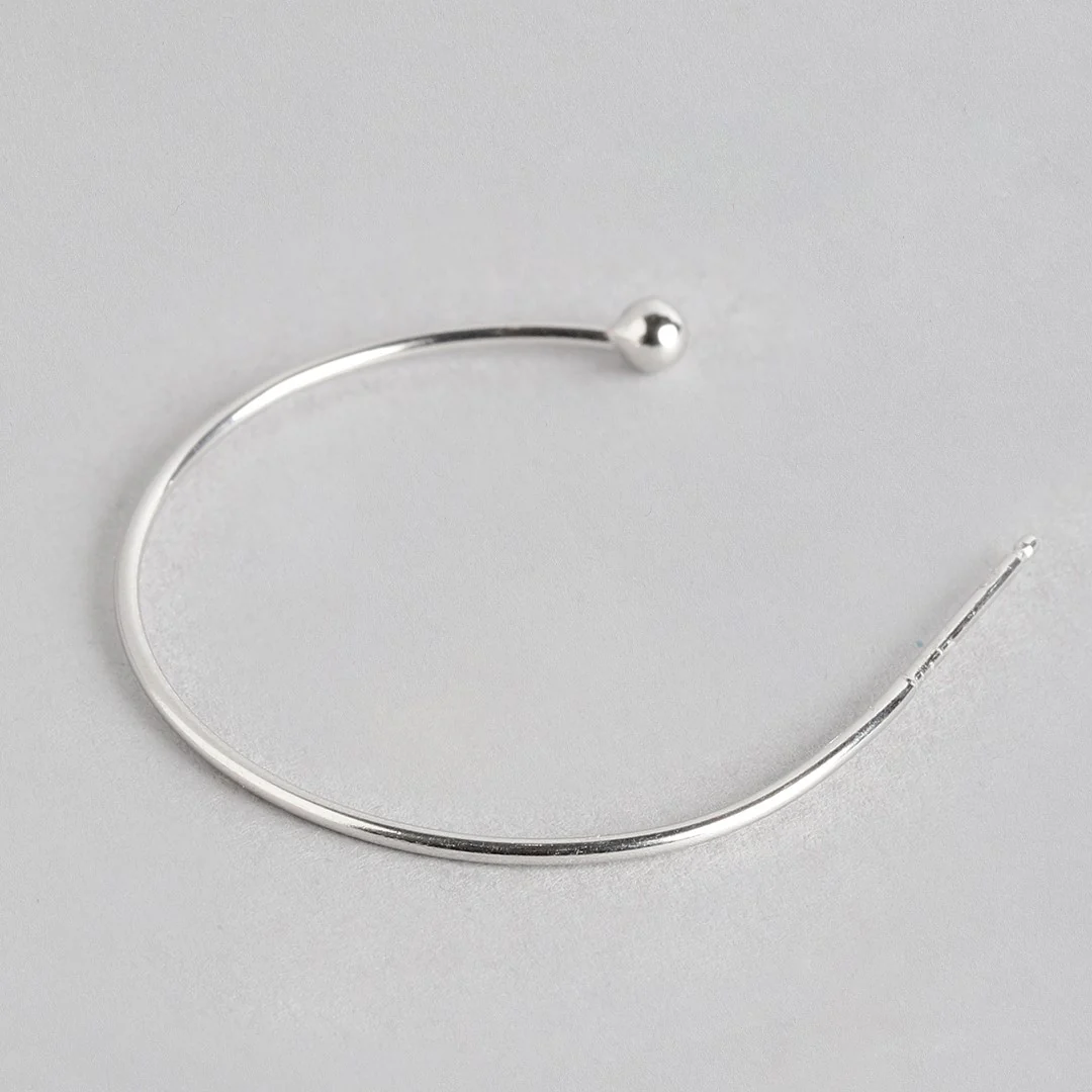Rhodium & Gold Plated Duo Hoops 925 Sterling Silver Combo Earrings - Image 8