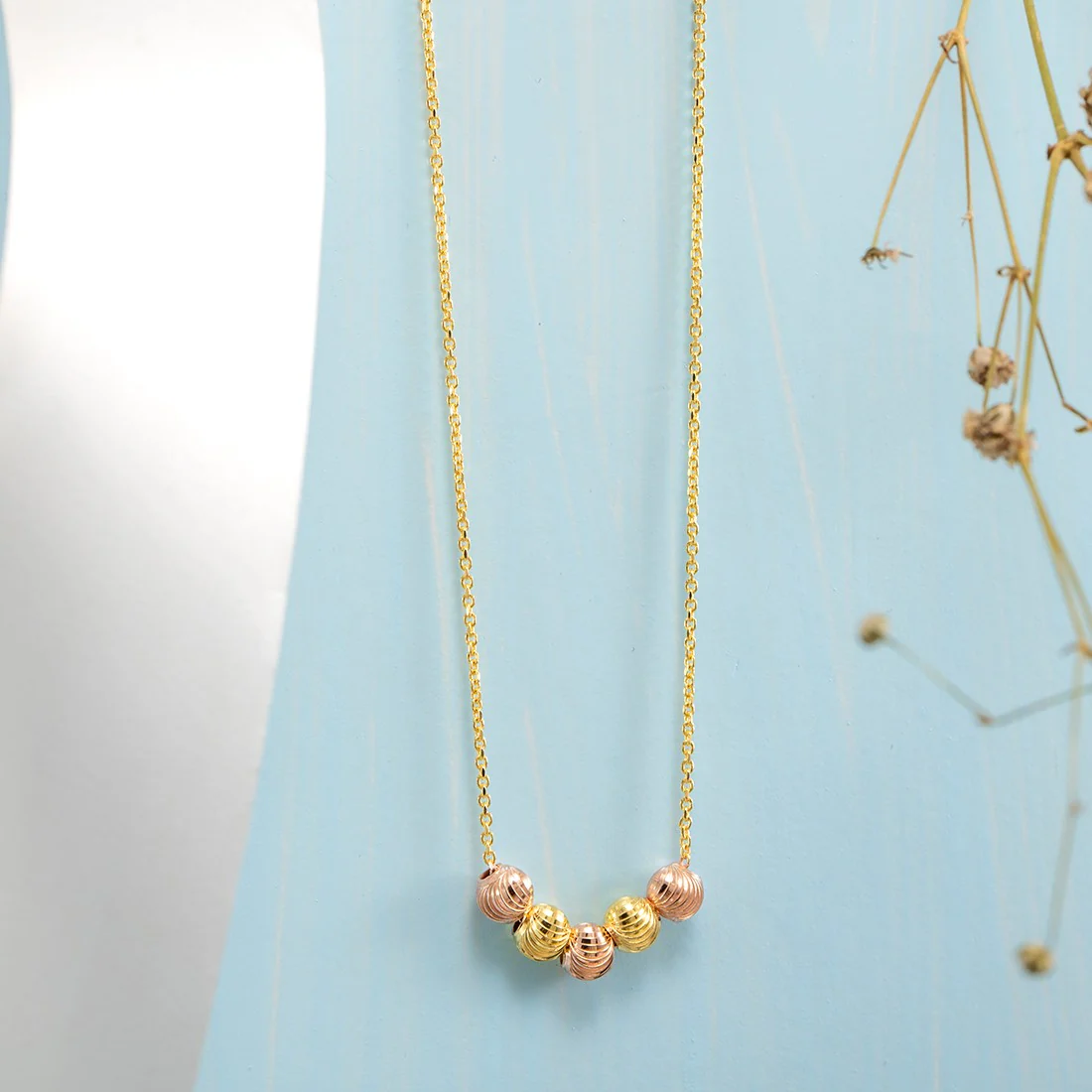 Stylish Golden Plated 925 Sterling Silver Chain